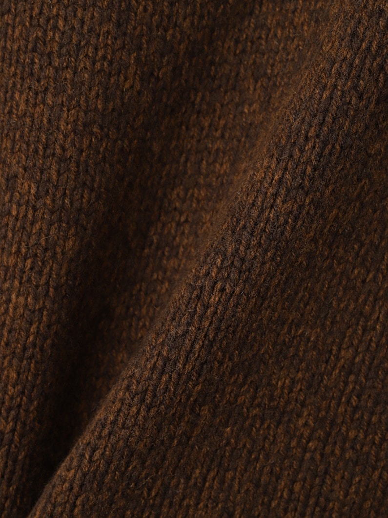 イングリッド ウール ニット カーディガン 詳細画像 brown 4