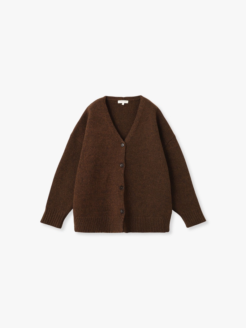 イングリッド ウール ニット カーディガン 詳細画像 brown 1