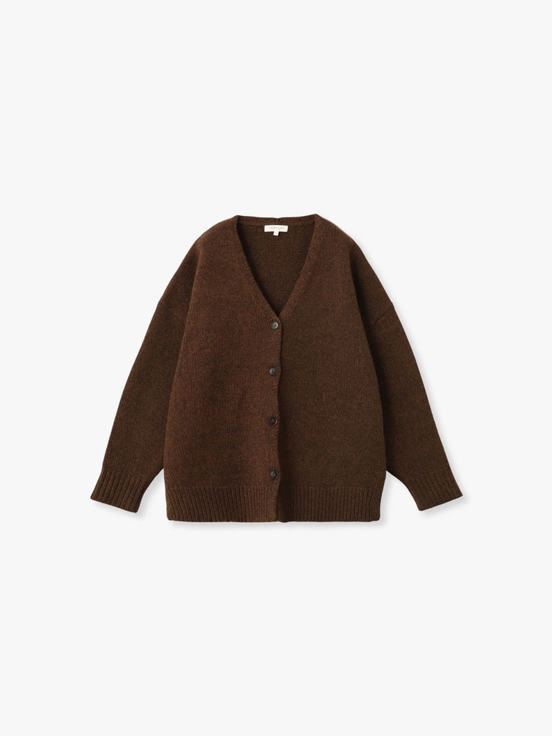 イングリッド ウール ニット カーディガン 詳細画像 brown 4