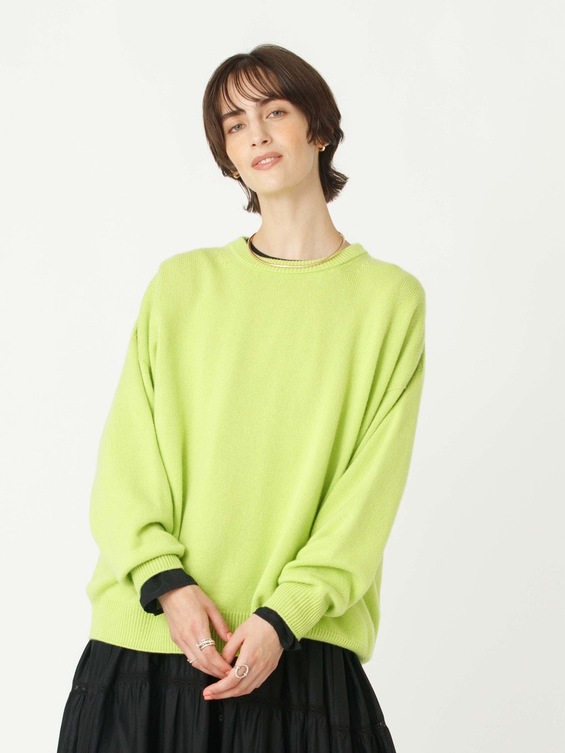 カリアッジ ニット プルオーバー（グリーン） 詳細画像 green 2