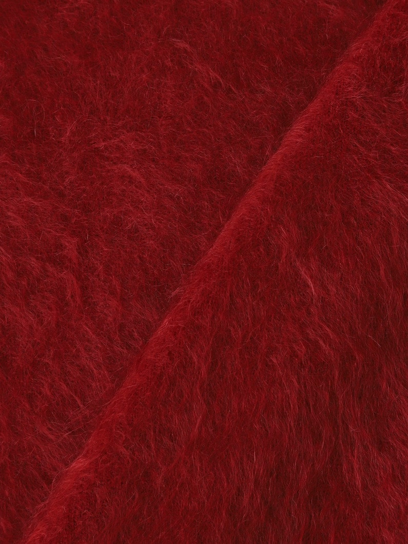 ロイヤル カシミアファー クルーネック ニットトップ 詳細画像 red 3