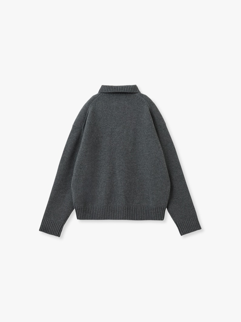 ジャン カシミア ポロ ニットトップ 詳細画像 gray 1