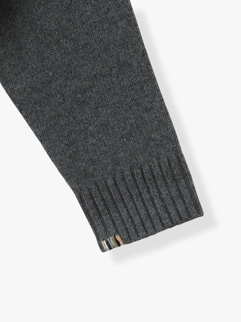 ジャン カシミア ポロ ニットトップ 詳細画像 gray 3