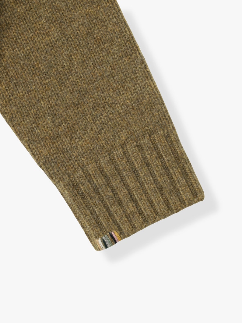 オールディー カシミア ニット プルオーバー 詳細画像 dark brown 3