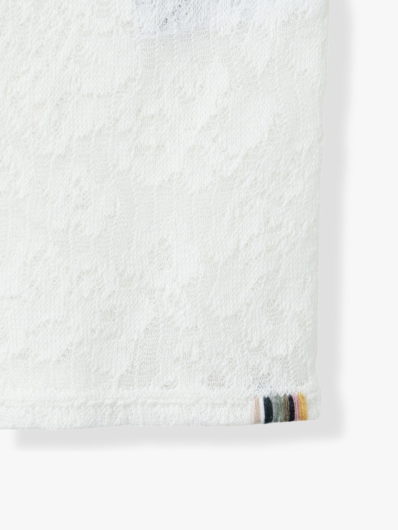 ボクサー レース スリーブレス トップ 詳細画像 white 3
