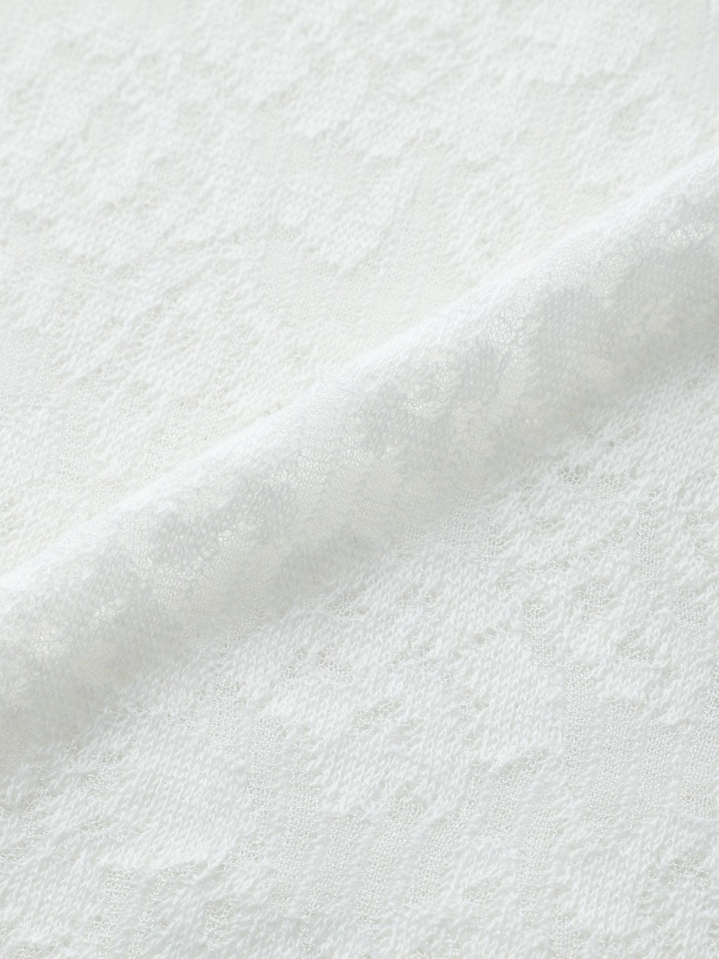 ボクサー レース スリーブレス トップ 詳細画像 white 4