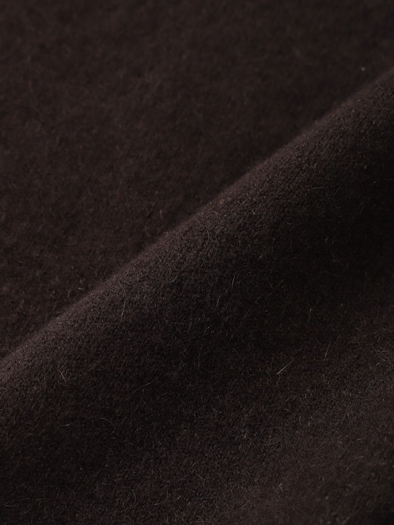 エラ Vネック ニット カーディガン 詳細画像 dark brown 4