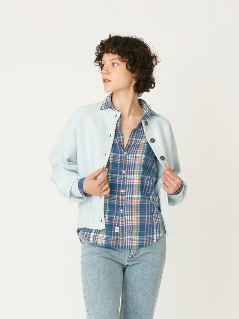 コットン カシミア カーディガン 詳細画像 light blue 2