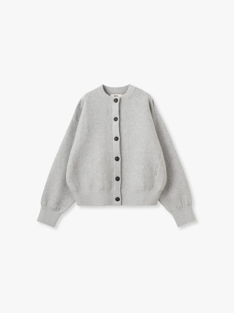 コットン カシミア カーディガン（ブラック/トップグレー/ピンク） 詳細画像 top gray 4