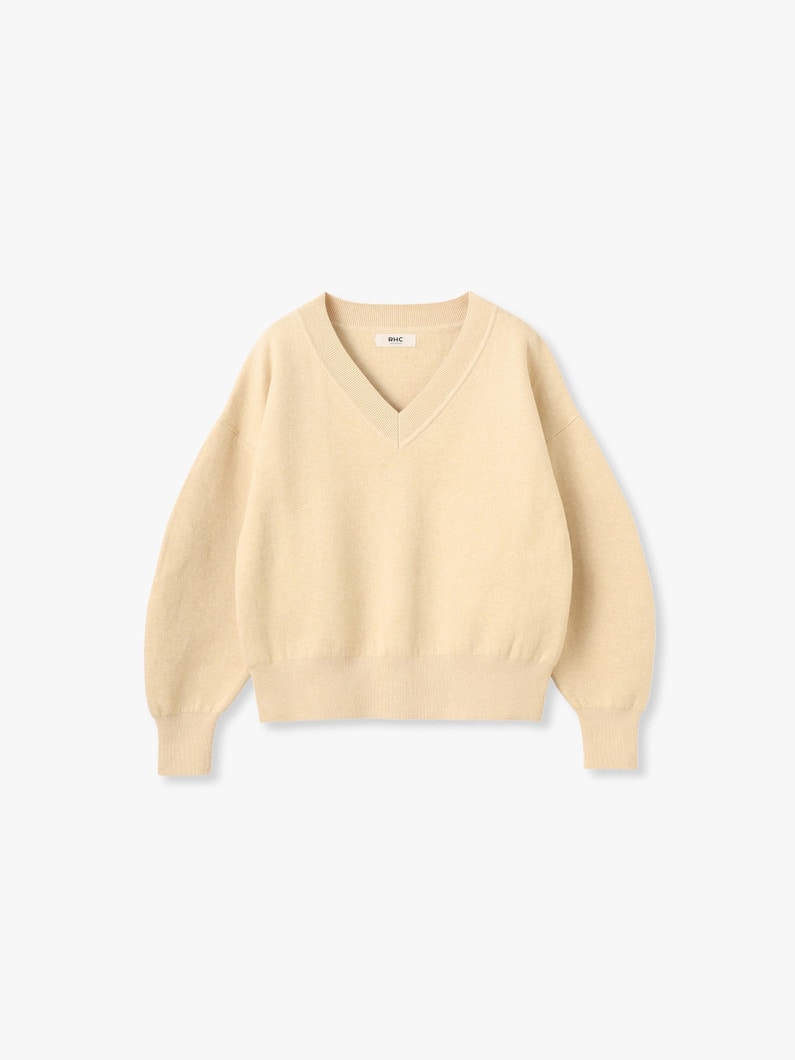 コットン カシミア プルオーバー 詳細画像 beige 3