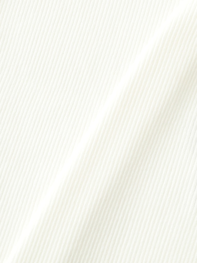 リブ ニット Ｖネック プルオーバー 詳細画像 off white 3