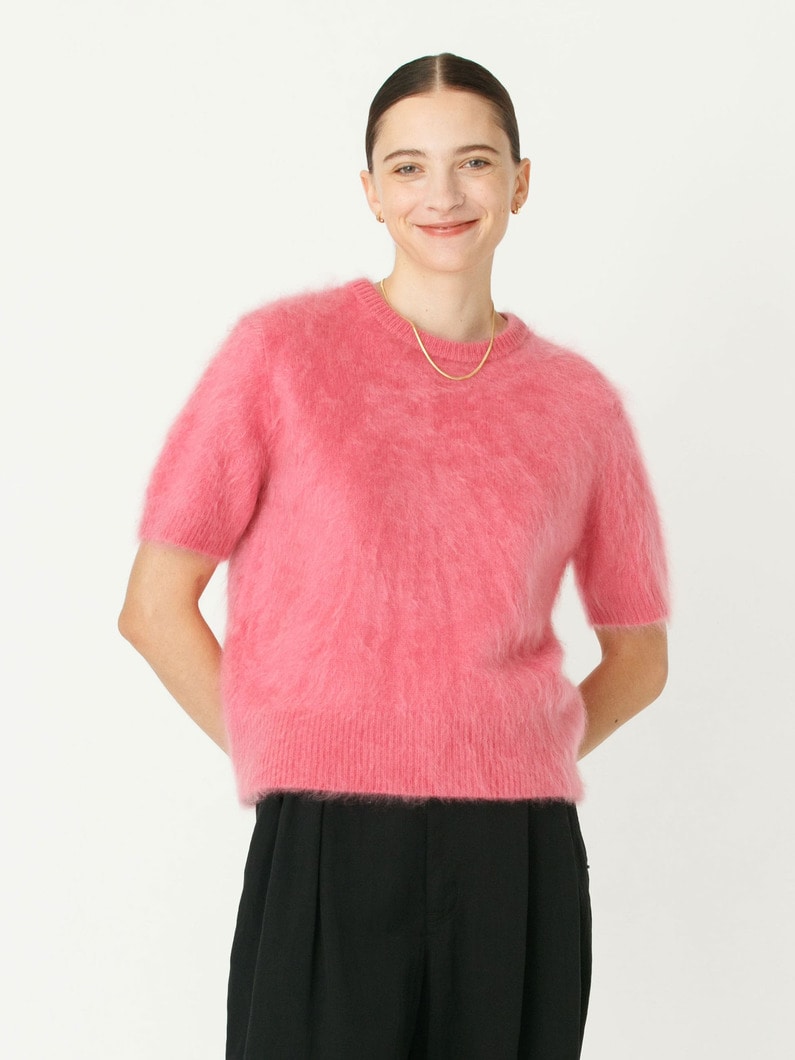 カシミア ファー ニットトップ 詳細画像 pink 1