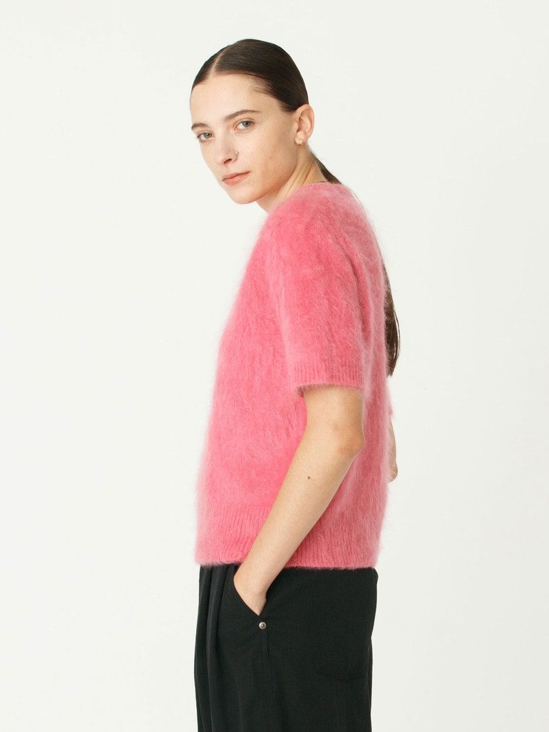 カシミア ファー ニットトップ 詳細画像 pink 2