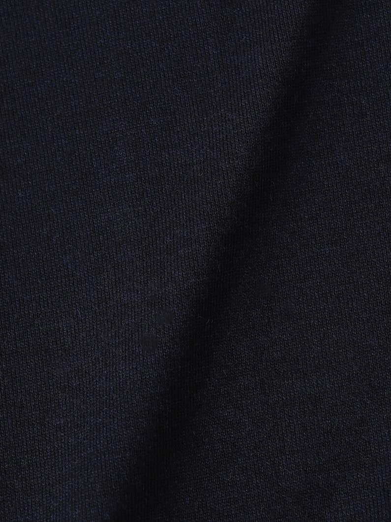 シャツファブリック コンビ クルーネック ニット カーディガン（ネイビー/ライトグリーン） 詳細画像 navy 5