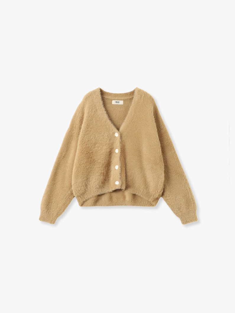 ファーヤーン ニットカーディガン 詳細画像 beige 4