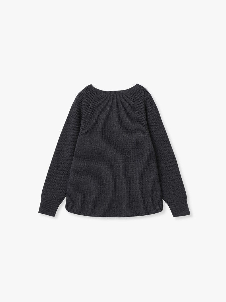 バルキー ヤーン ボートネック プルオーバー 詳細画像 beige 1