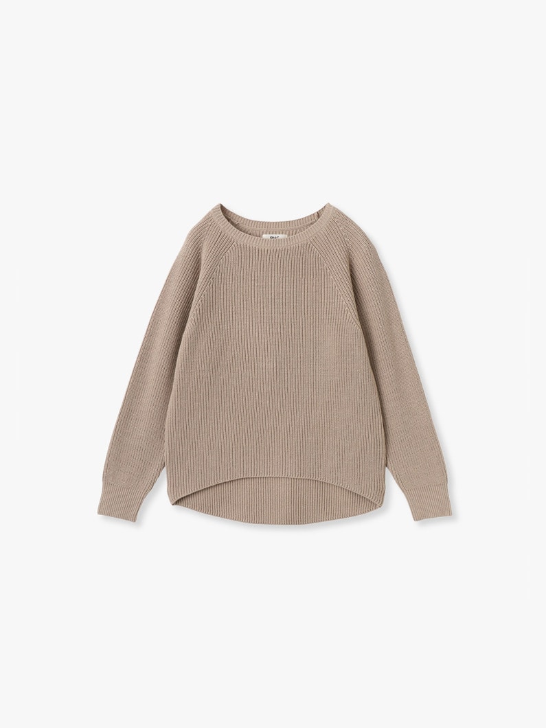 バルキー ヤーン ボートネック プルオーバー 詳細画像 beige 3