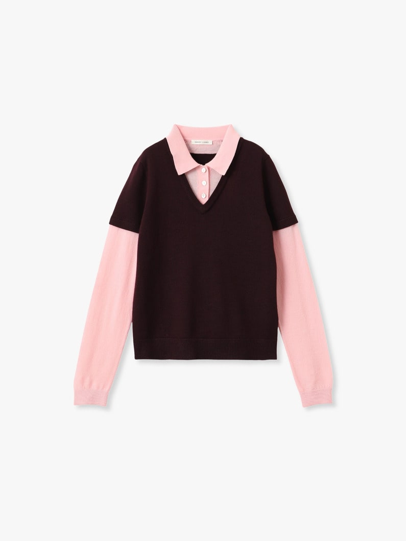 ロッティ ニット トップ 詳細画像 burgundy 1