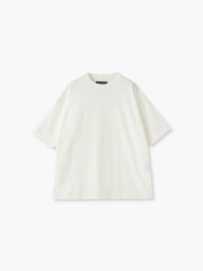 オーガニックコットン ワイド ティー（ホワイト/グリーン/ブラック） 詳細画像 white 4