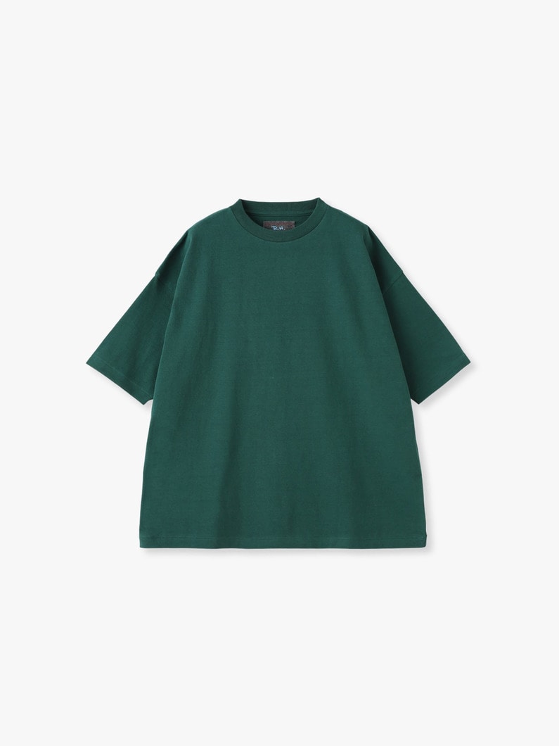 オーガニックコットン ワイド ティー（ホワイト/グリーン/ブラック） 詳細画像 green 3