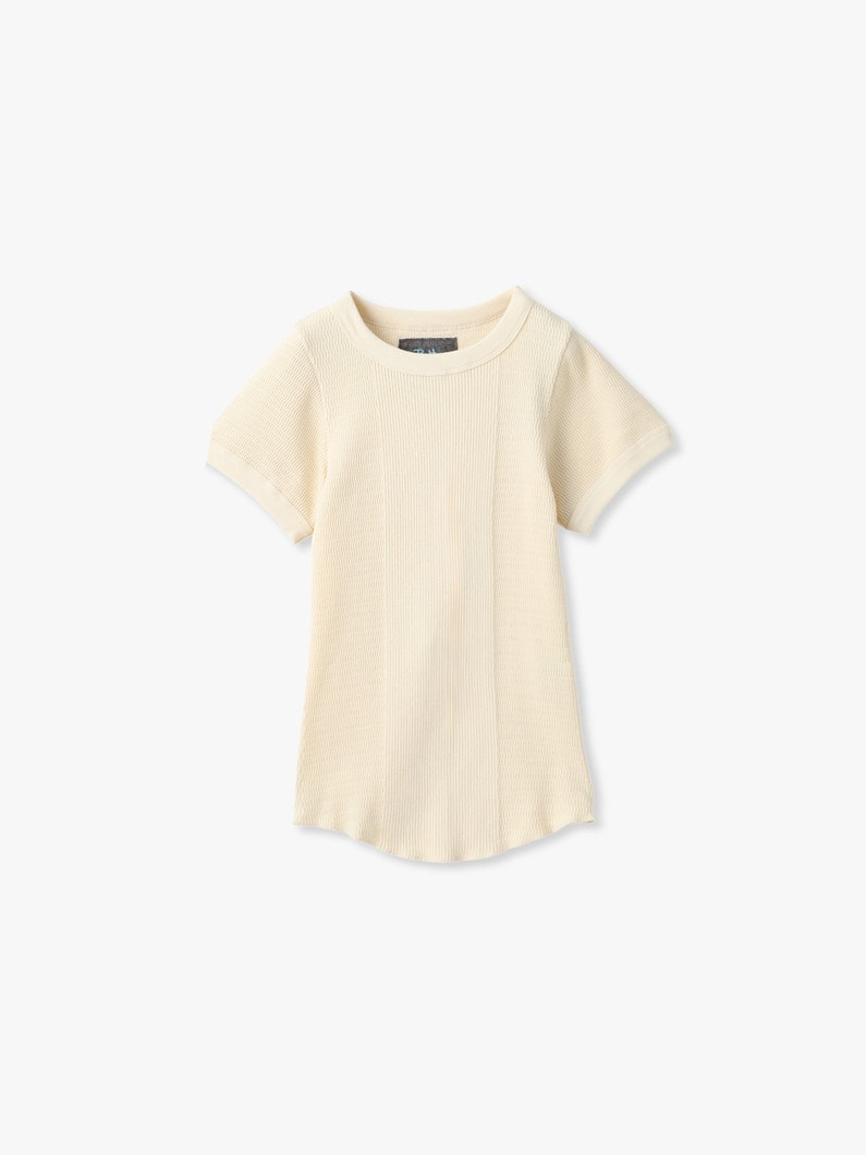 ハニカム リブ ティー 詳細画像 ivory 1