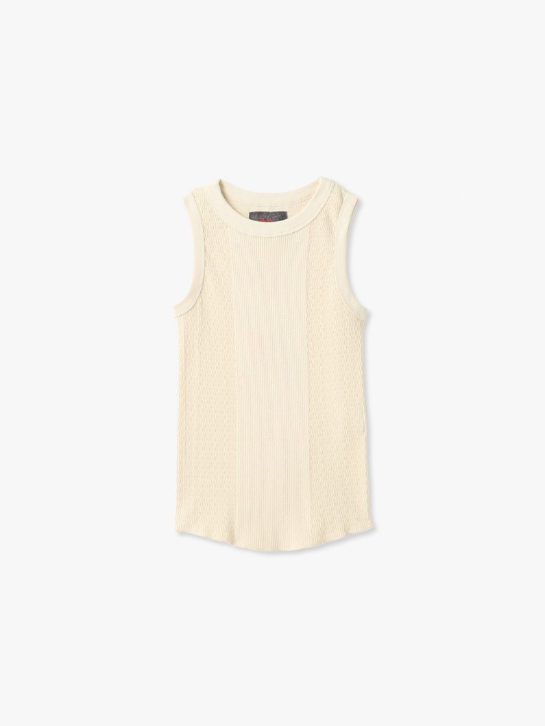 ハニカム リブ スリーブレス トップ 詳細画像 ivory 4