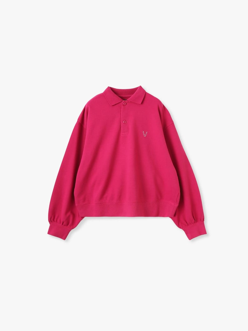 カノコ ロングスリーブ ポロシャツ 詳細画像 pink 5