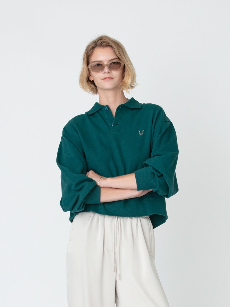 カノコ ロングスリーブ ポロシャツ 詳細画像 green