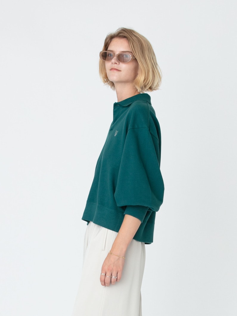 カノコ ロングスリーブ ポロシャツ 詳細画像 green 2