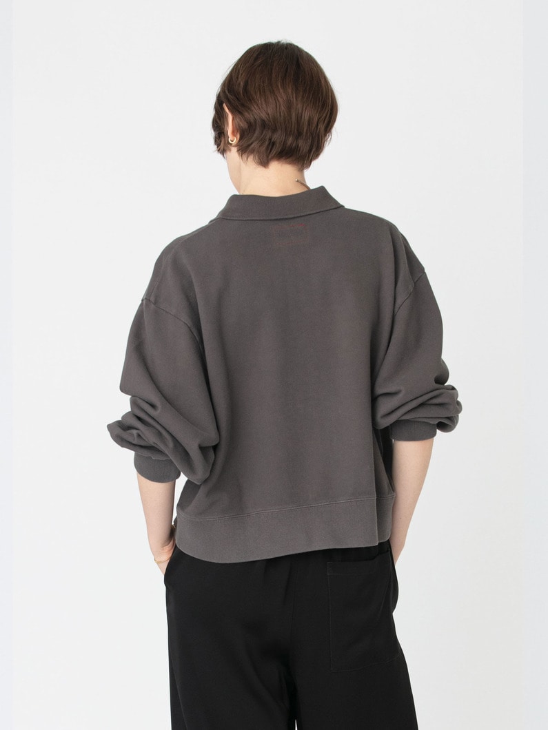 カノコ ロングスリーブ ポロシャツ 詳細画像 charcoal gray 3