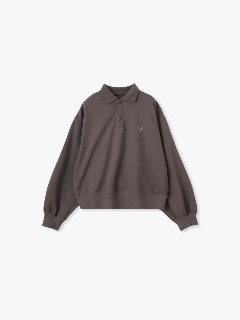 カノコ ロングスリーブ ポロシャツ 詳細画像 charcoal gray 5