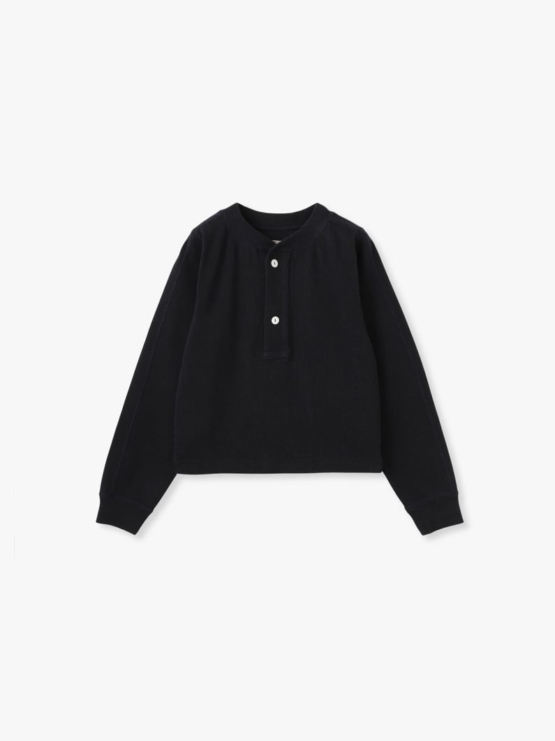 ヘンリーネック プルオーバー（ネイビー/ライトグレー） 詳細画像 navy 3
