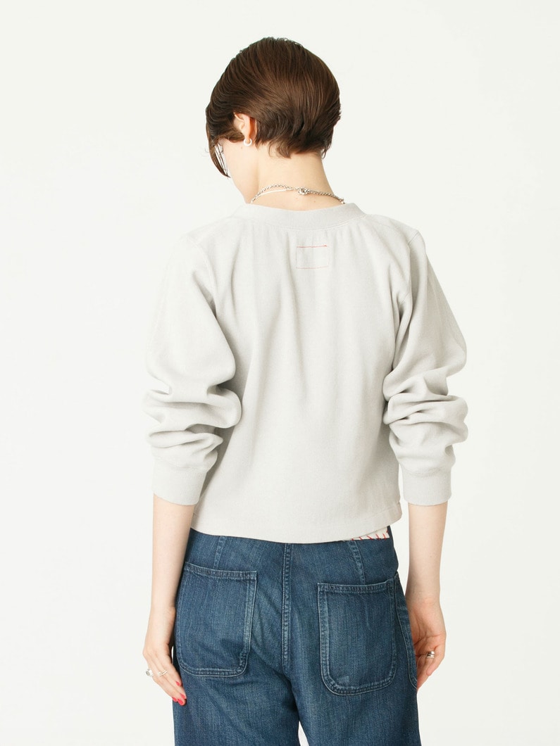 ヘンリーネック プルオーバー（ネイビー/ライトグレー） 詳細画像 light gray 3