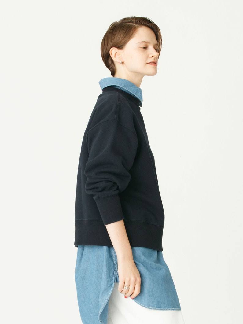 ヴィンテージ スウェット トップ（ネイビー/ライトグレー） 詳細画像 navy 2