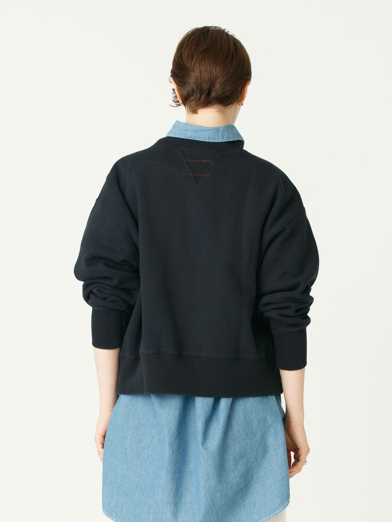 ヴィンテージ スウェット トップ（ネイビー/ライトグレー） 詳細画像 navy 3