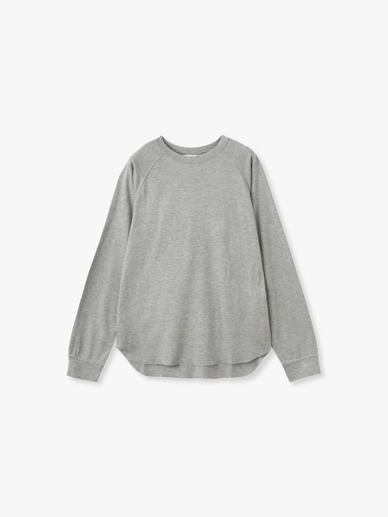 テンセル ロングスリーブ ティー 詳細画像 gray 3