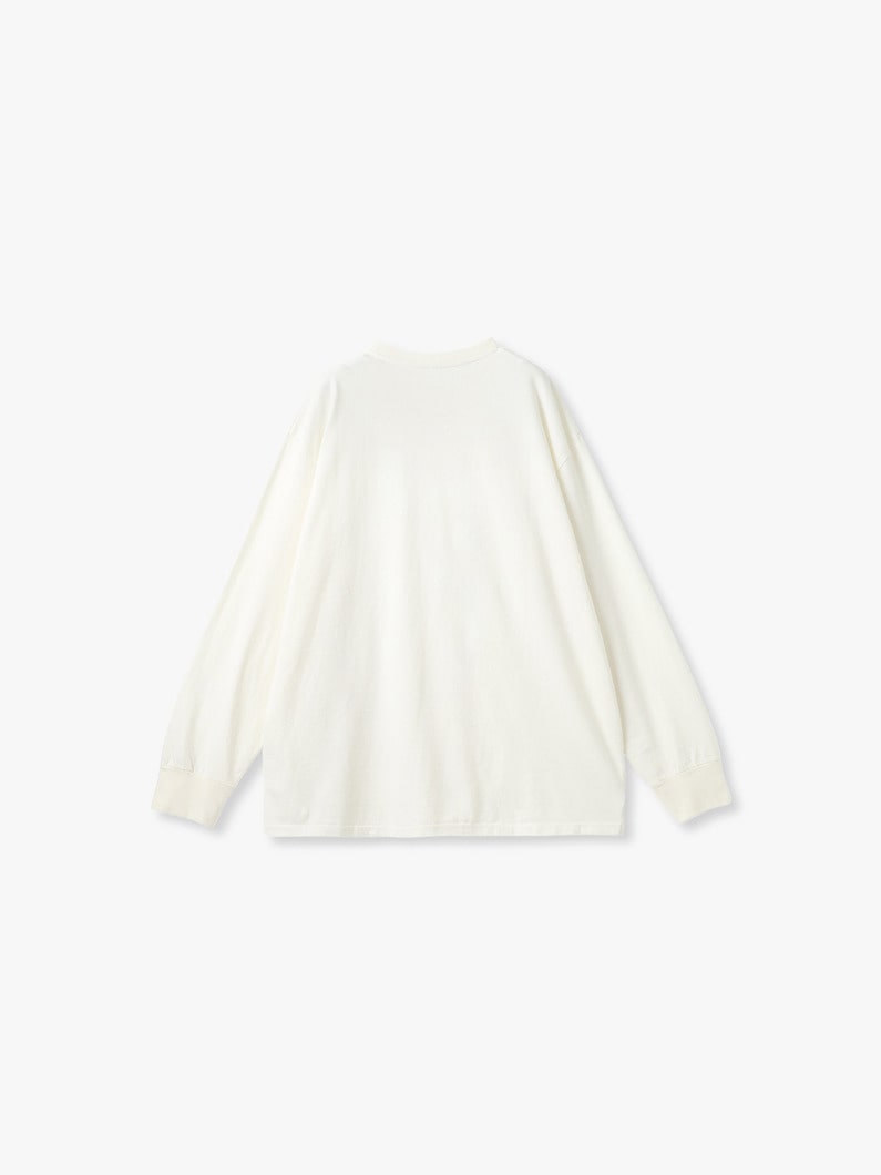 カシミア ブレンド ロングスリーブ ティー 詳細画像 white 1