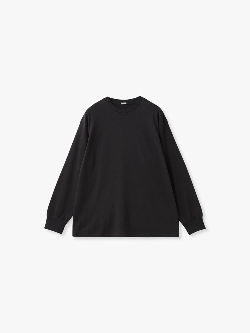 カシミア ブレンド ロングスリーブ ティー 詳細画像 charcoal gray