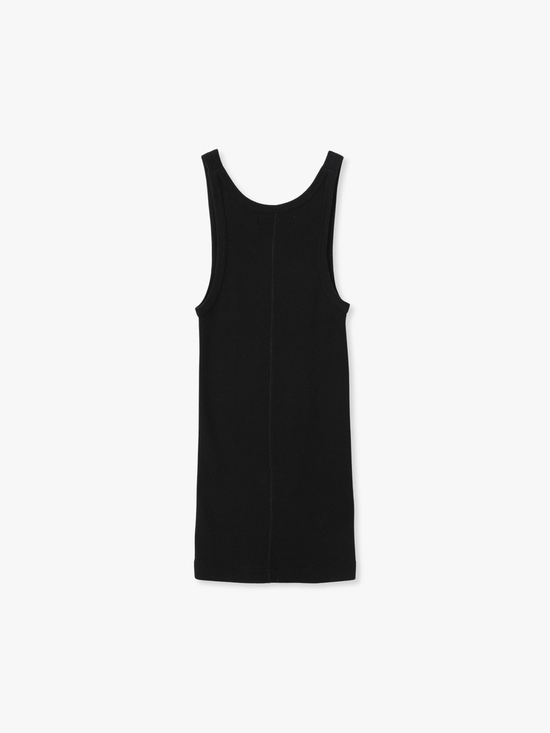 リサイクルコットン リブ タンクトップ 詳細画像 white 1