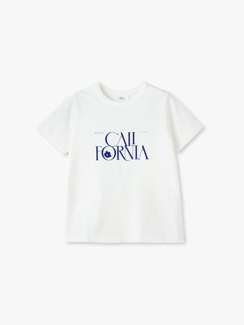 カリフォルニア プリント ティー 詳細画像 white 1