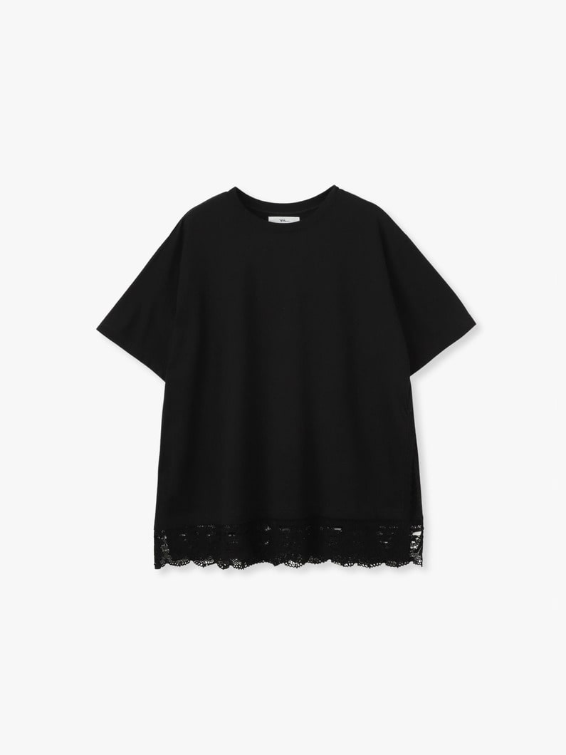 レース コンビネーション ティー 詳細画像 black 3