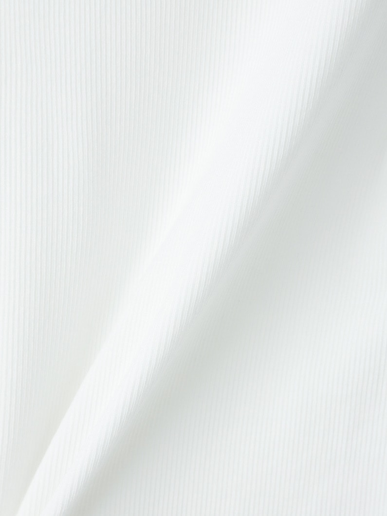 テンセル リブ  ティー 詳細画像 off white 3
