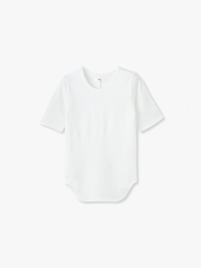 テンセル リブ  ティー 詳細画像 off white 1