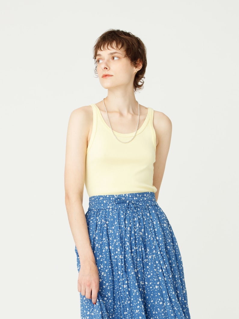 スーピマ ペタル タンクトップ 詳細画像 yellow 1