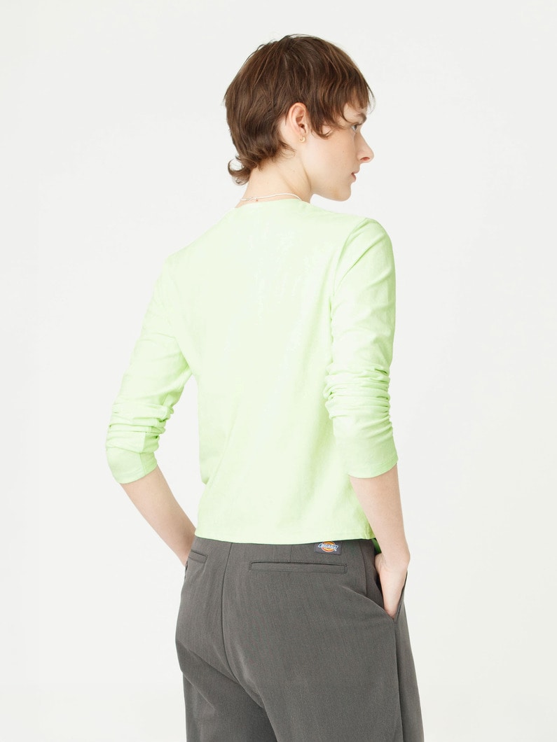 クラッシュベロア カーディガン 詳細画像 light green 2