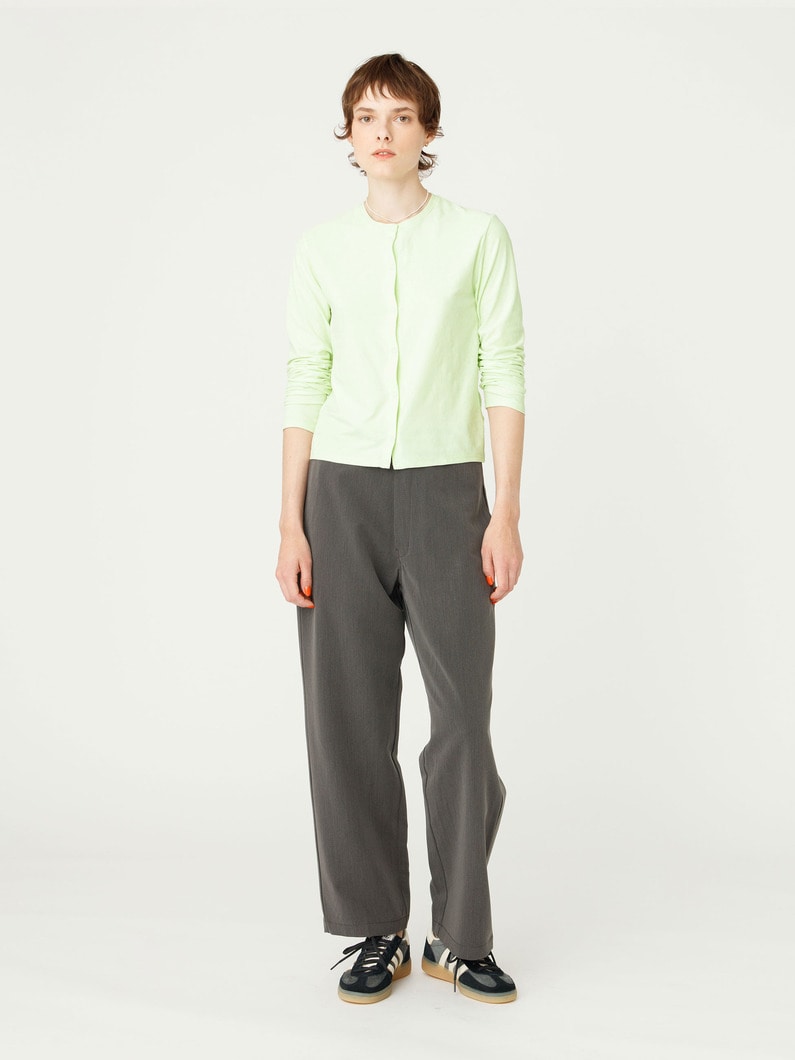 クラッシュベロア カーディガン 詳細画像 light green 3