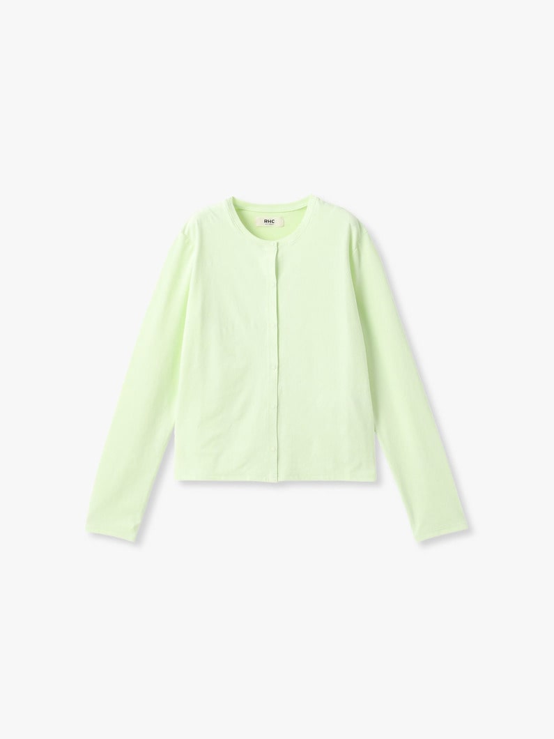 クラッシュベロア カーディガン 詳細画像 light green 4