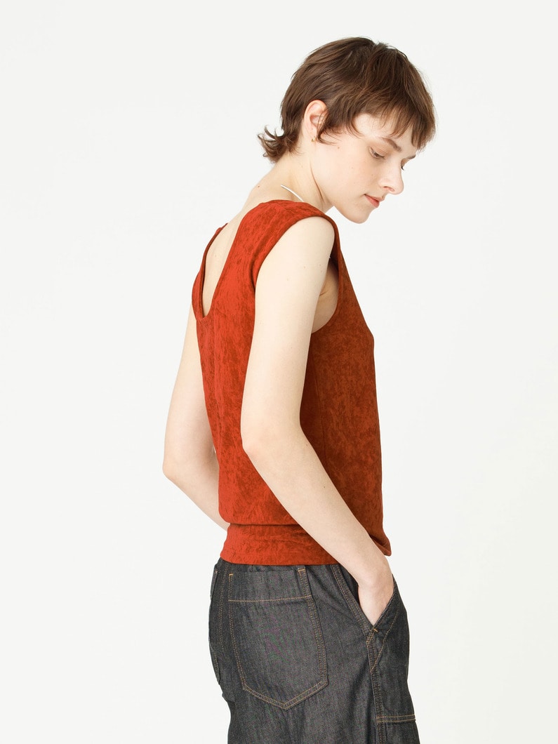 クラッシュベロア トップ 詳細画像 brown 2