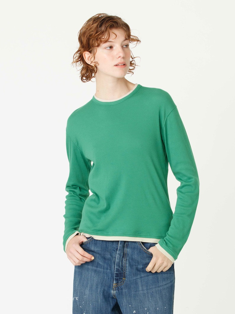 レイヤード リブ トップ 詳細画像 green 1