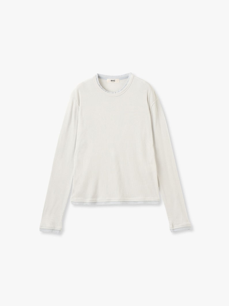 レイヤード リブ トップ 詳細画像 light gray 4